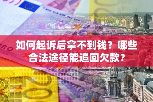武汉如何起诉后拿不到钱？哪些合法途径能追回欠款？