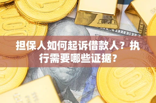 武汉担保人如何起诉借款人？执行需要哪些证据？