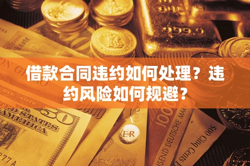 武汉借款合同违约如何处理？违约风险如何规避？