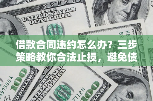 武汉借款合同违约怎么办？三步策略教你合法止损，避免债务危机升级