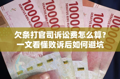 武汉欠条打官司诉讼费怎么算？一文看懂败诉后如何避坑