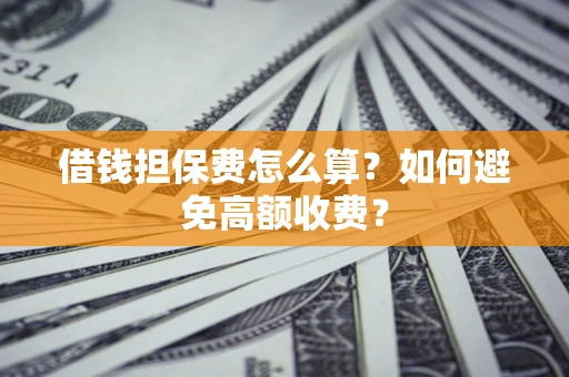 武汉借钱担保费怎么算？如何避免高额收费？