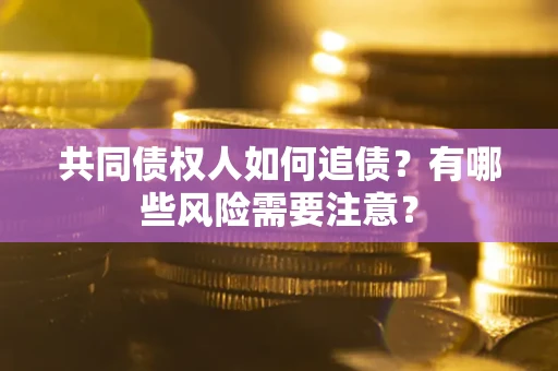 武汉共同债权人如何追债？有哪些风险需要注意？