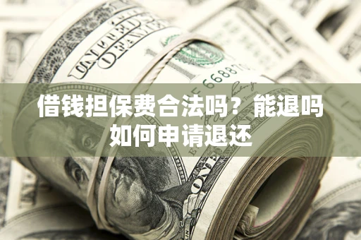 武汉借钱担保费合法吗？能退吗如何申请退还