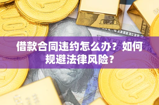 武汉借款合同违约怎么办？如何规避法律风险？